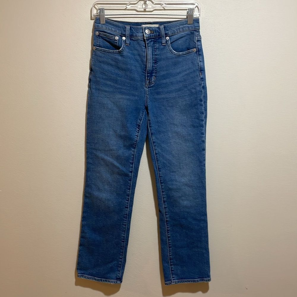 Madewell Slim Demi-Boot Hemp Denim Jeans In Enright Wash Size 25 Na931 View 6